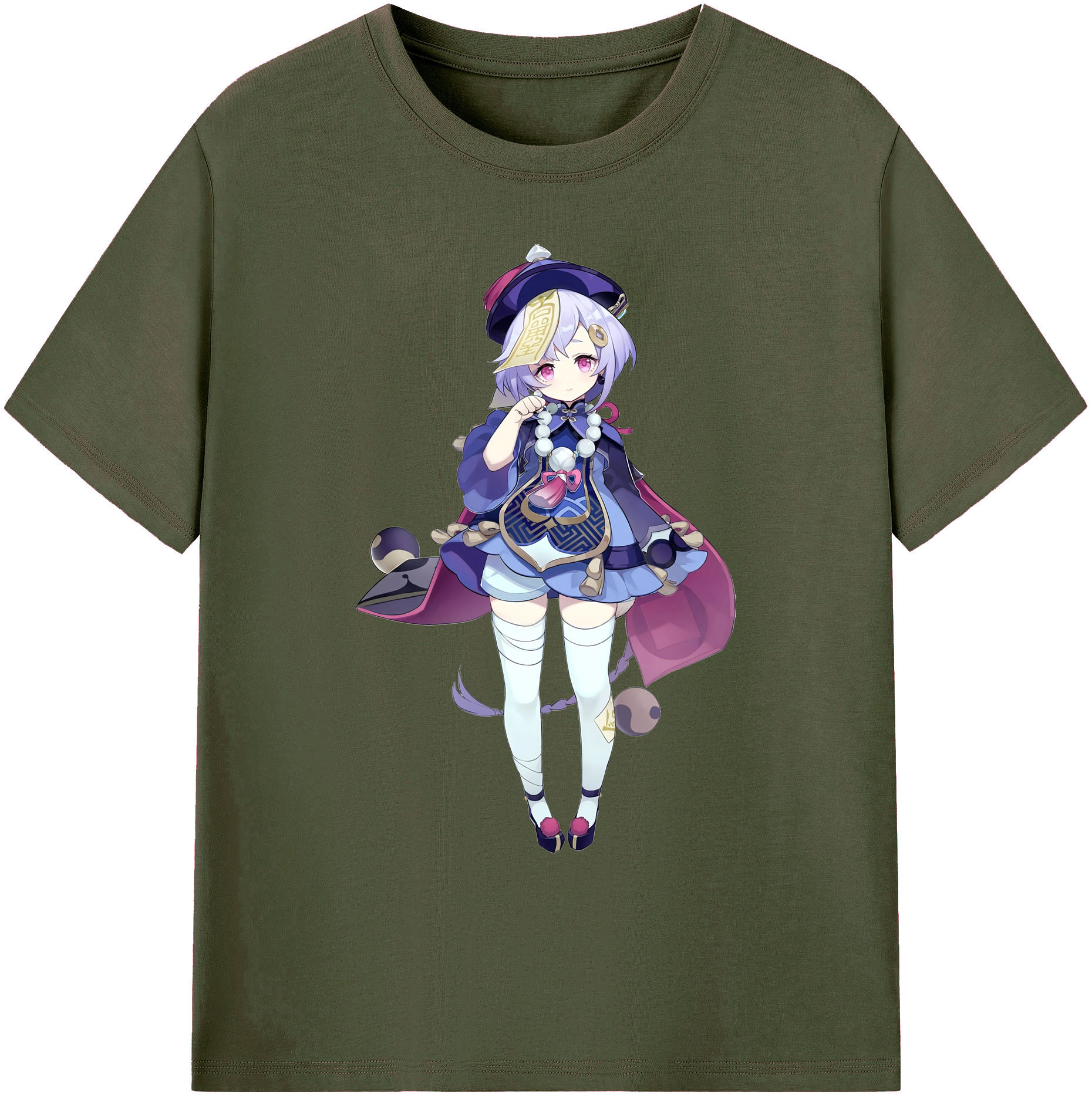 げんし神 七七 なな  genshin Nana 綿100％ メンズ半袖Tシャツ｜肌触りやわらか＆通気性
